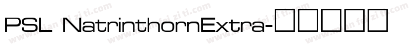 PSL NatrinthornExtra字体转换